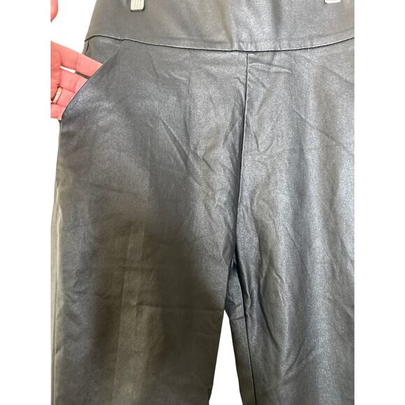 AMMO x AKIRA Big Booty High Waist Pleather Pant w/ 4 Way Stretch Sz L - Picture 4 of 11